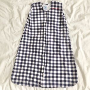 Halo SleepSack , small, blue gingham